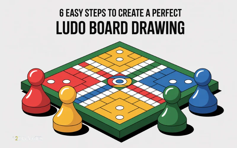 ludo board drawing